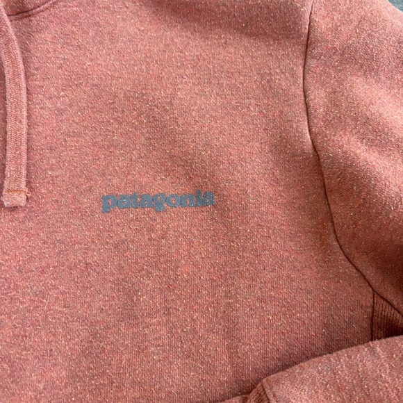 Patagonia Fitz Roy Icon Uprisal LS Hoody Orange Pullover Logo Mens XS Women S - Picture 4 of 11